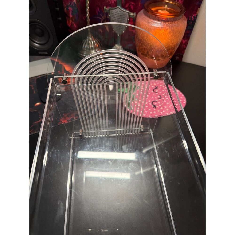 Vintage Clear Rainbow 2 tier Acrylic Vanity Tray - all parts attached! - Picture 7 of 7